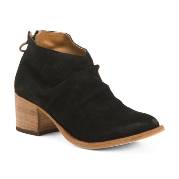 NEW  BEEK Suede Eaglet Booties western style  black for women 1065mn - Picture 2 of 8